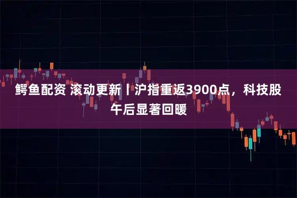 鳄鱼配资 滚动更新丨沪指重返3900点，科技股午后显著回暖