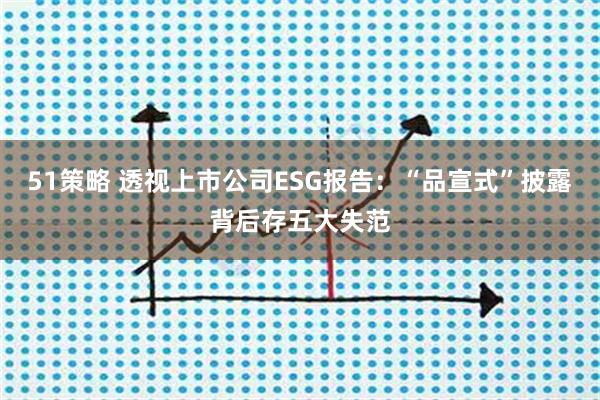 51策略 透视上市公司ESG报告：“品宣式”披露背后存五大失范