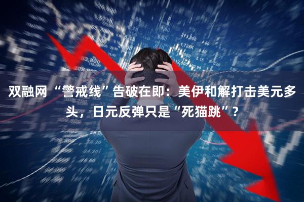 双融网 “警戒线”告破在即:美伊和解打击美元多头,日元反弹只是“死猫跳”?